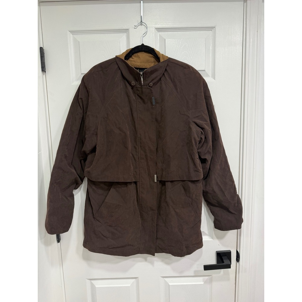 Braetan Mens Brown Full Zip‎ Jacket Size M Lightweight Casual Outerwear